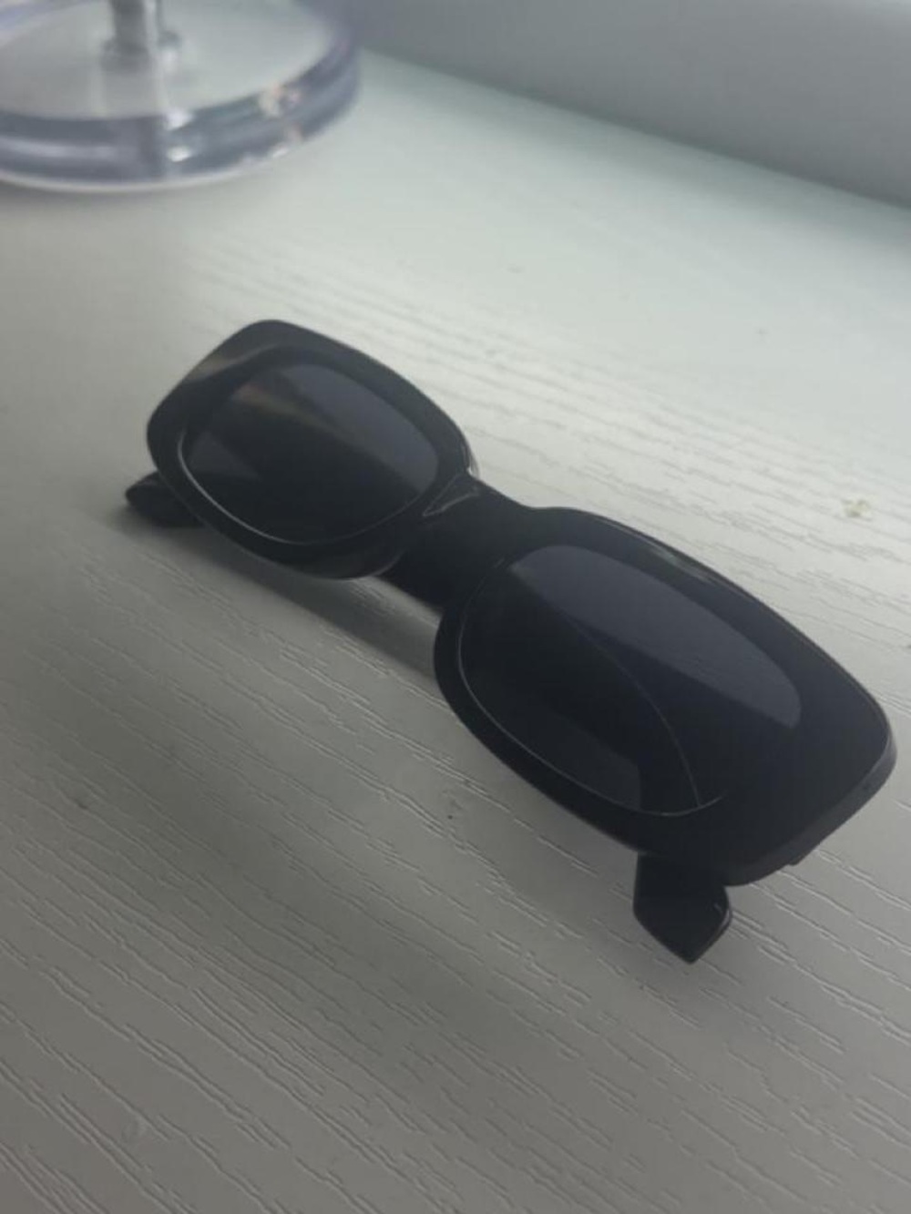 Classic Black Rectangular Women's Sunglasses